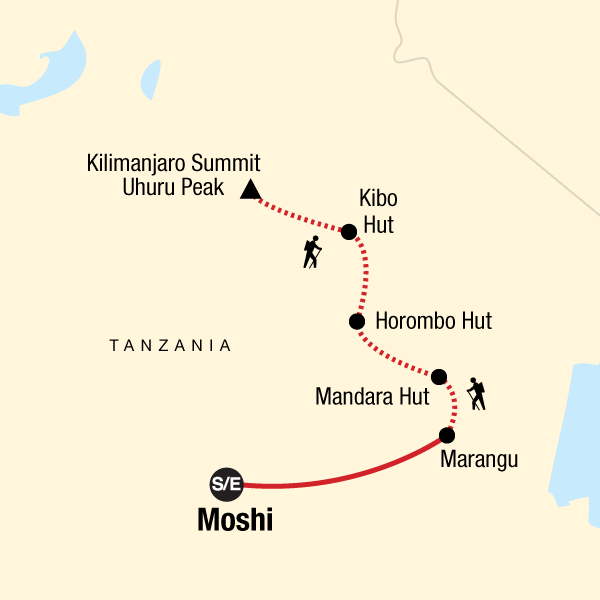 Kilimanjaro climbing through Marangu Route